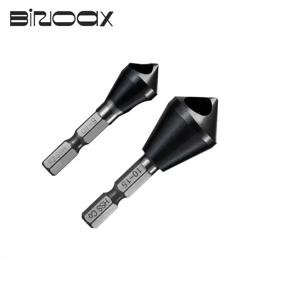 

Сверло с зенкером M35 TiAlN, кобальтовое сверло HSSCO для снятия заусенцев, 90 градусов, фаска, 1-4/2-5/5-10/10-15