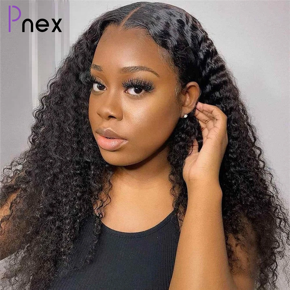 

T Part Curly Human Hair Wig Brazilian Transparent Lace Front Human Hair Wigs For Women 13x5x2 Curly Human Lace Frontal Wig