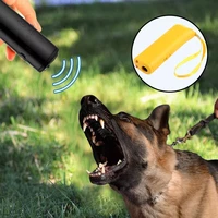 2022jmt dog anti barking training device night barking stopper training tool sonic anti barking trainer with led torch