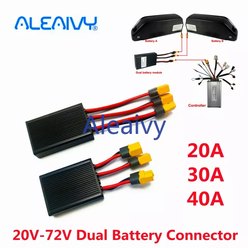 

Для аккумуляторного блока 18650 Hailong, 20-72 в, 20 А, 30 А, 40 А, двойной разъем батареи, увеличивает емкость, параллельно модулям эквалайзера