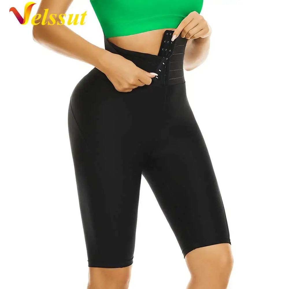 

Velssut Yoga Pants with Waist Trainer for Women High Waist Tummy Control Shorts Slimming Sport Leggings Trousers Workout Fitness