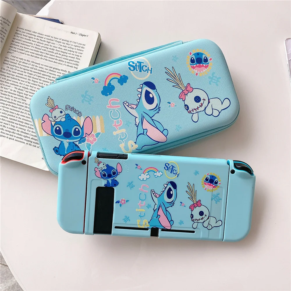 

Disney Stitch Protective Cover Skin Colorful Sticker Art Decals for NS Switch Game Console Joy-Con Controller Decoration Gifts