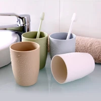 bathroom tumblers plastic mouthwash cup coffee tea water mug home travel solid color toothbrush holder cup drinkware tools