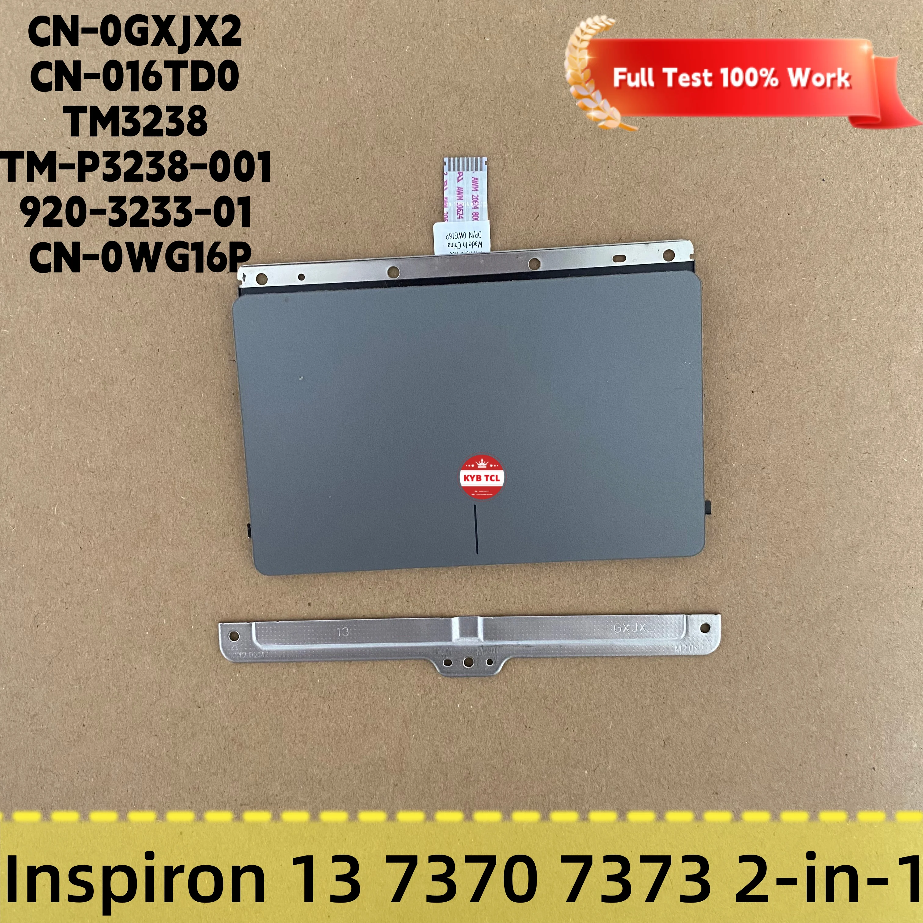 Фото 03MFMX 0HC1R9 16B10-1 01N9FD 0DJFK0 0TJXHY 0CKF1D 0GXJX2Вентилятор охлаждения, USB-порт, SD-карта, тачпад, светодиодная панель, динамики, разъем питания DC IN, клавиатура US для Dell Inspiron 13 7370 7373 0WG16P 0H4XRJ №3