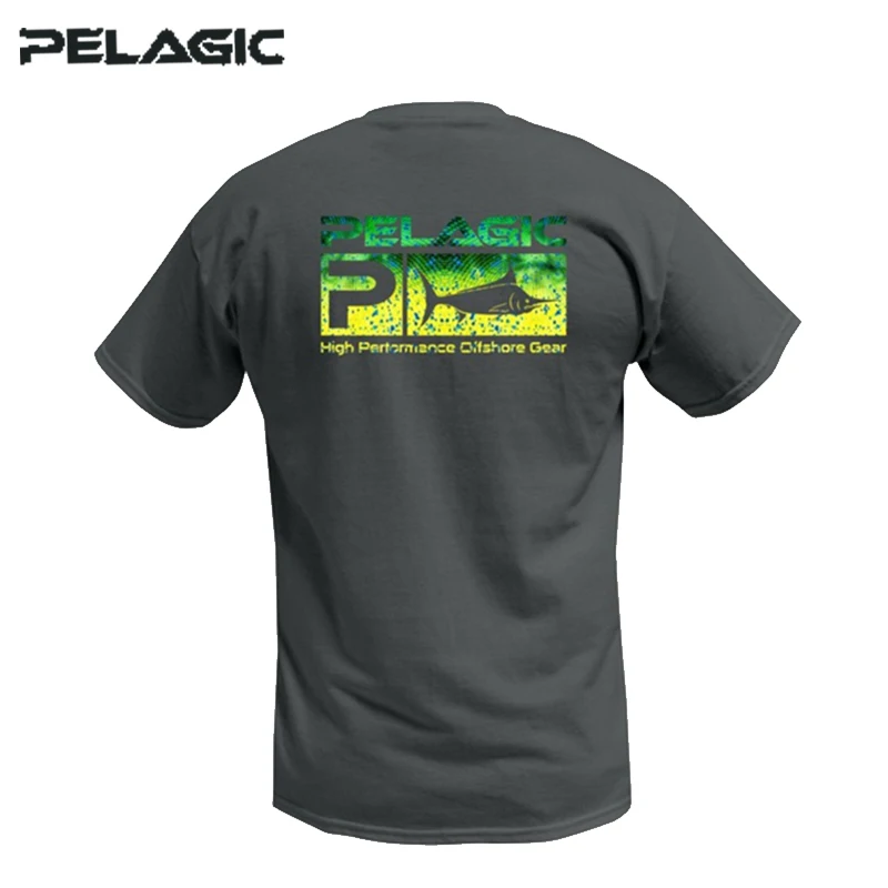 

Fishing PELAGIC Men T-Shirt Clothing Outdoor Sports Short Sleeve Angling Jerseys Breathable UV Protec