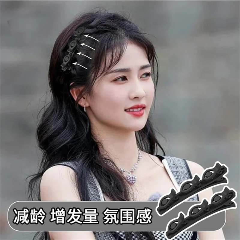 Простая заколка для волос из ацетата женщин высокая изогнутая верхняя часть лоб