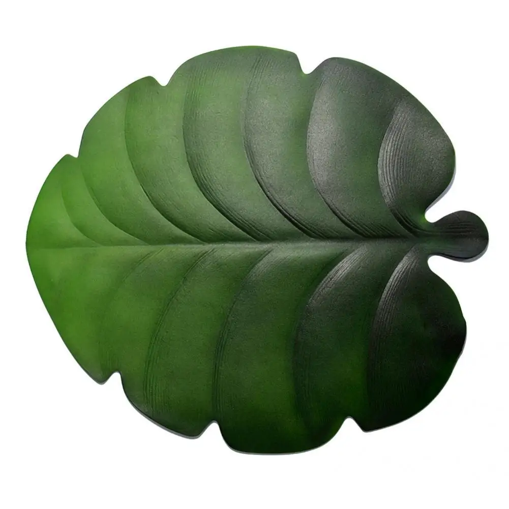 

Portable Bowl Pad Tropical Leaf Shape Unique Monstera Leaf Shape Placemat Artificial Placemat Leaf Placemat