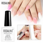 Гель для наращивания ногтей ROSALIND, быстросъемный акриловый гель для наращивания ногтей, прозрачный розовый белый Полупостоянный лак для полигеля для ногтей