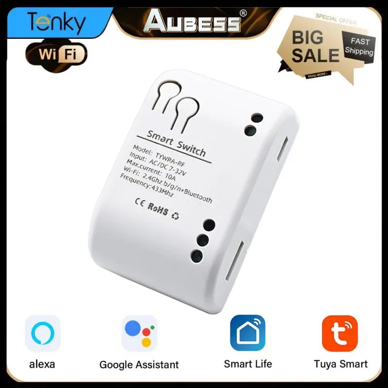 Беспроводной пульт дистанционного управления Tuya Smart 10a 1 Gang Самоблокирующаяся