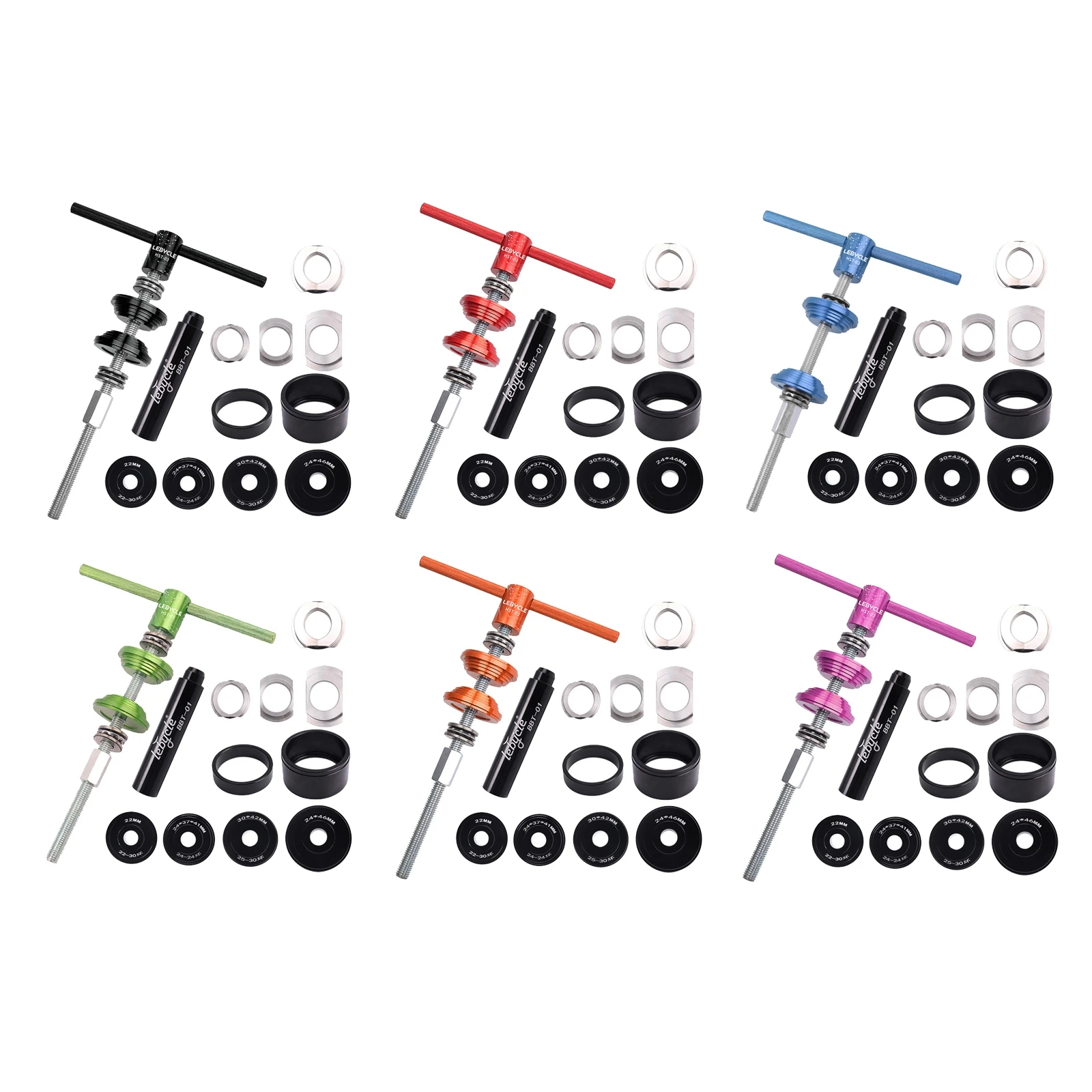 

Bicycle BB Bearing Press Tool BB Bottom Bracket Remover Installer,