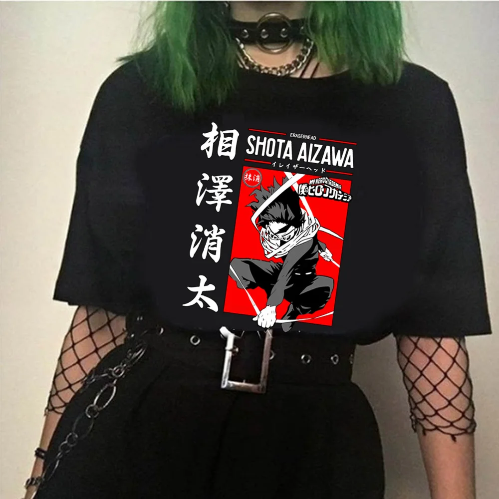 

New in Men Women T-shirt My Hero Academia T-shirt Cosplay Aizawa Shota T-shirt Anime Manga Tee Shirt Clothes