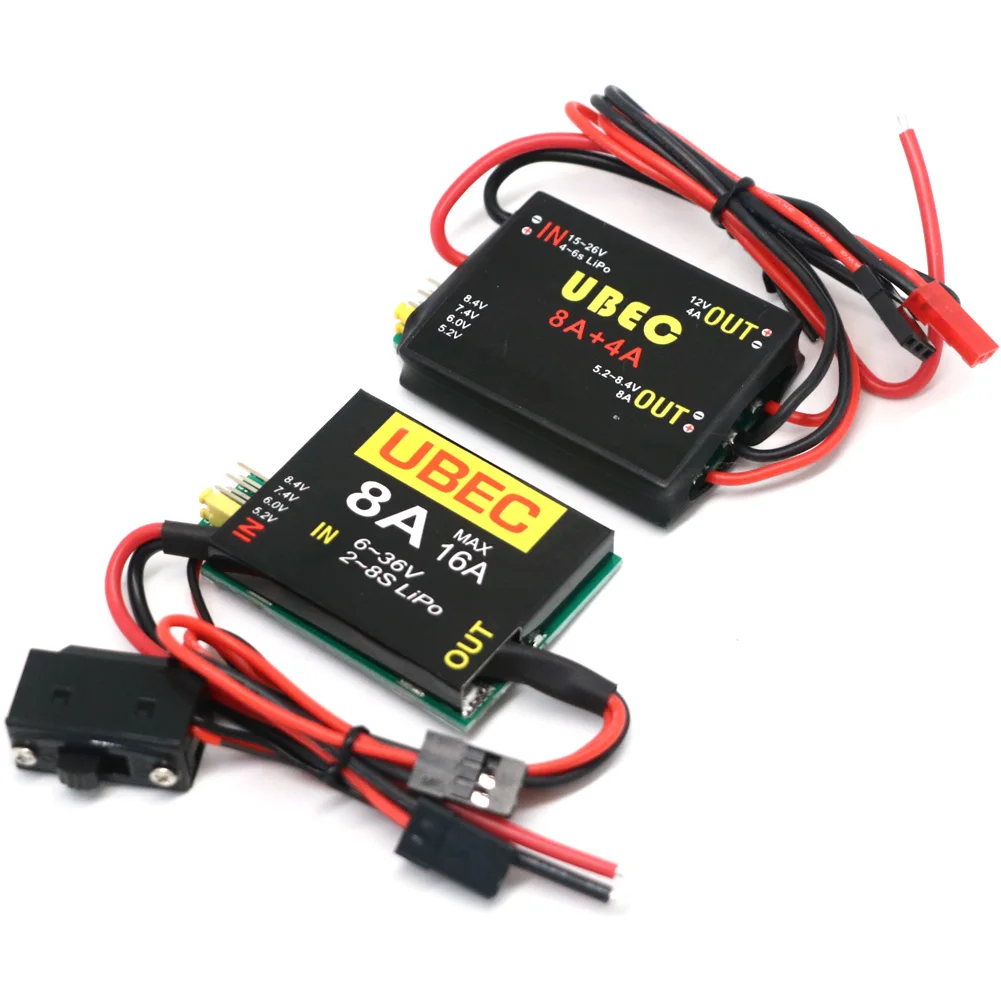 2S-6S 6-36V UBEC-8A BEC DUAL UBEC 8A/16A 5 2/6 0/7 4 v/8 v сервопривод отдельный источник питания RC