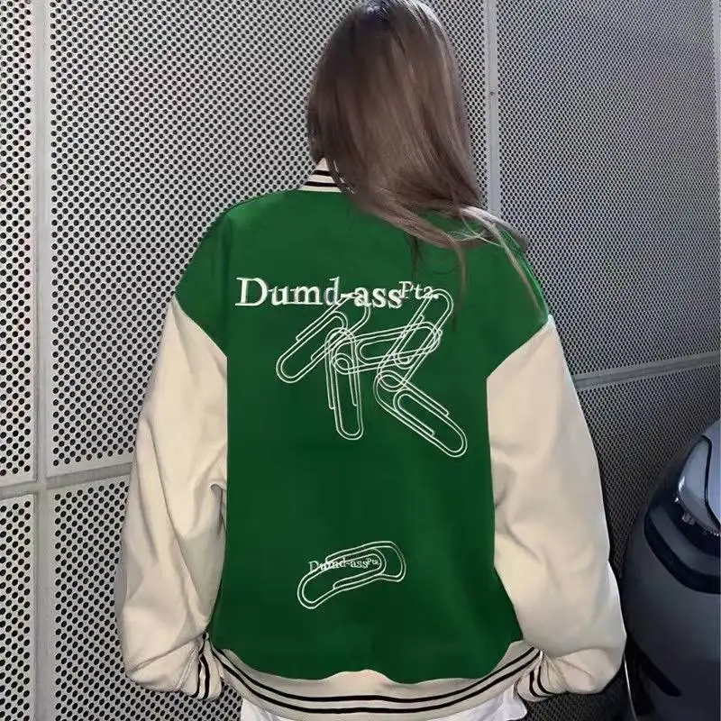 Куртка женская в сеточку Повседневная Свободная бейсбольная форма Корейском