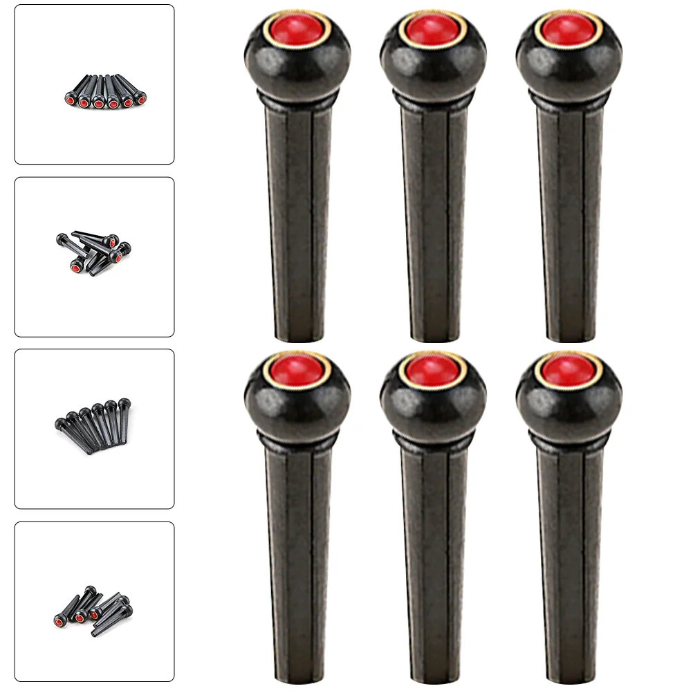 

6 Pcs Tail Nail Guitar String Nails Brass Fittings Thumb Picks Plastic Accessories