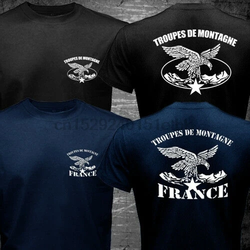Новые французские армейские футболки солдаты гор альпины горная бригада |