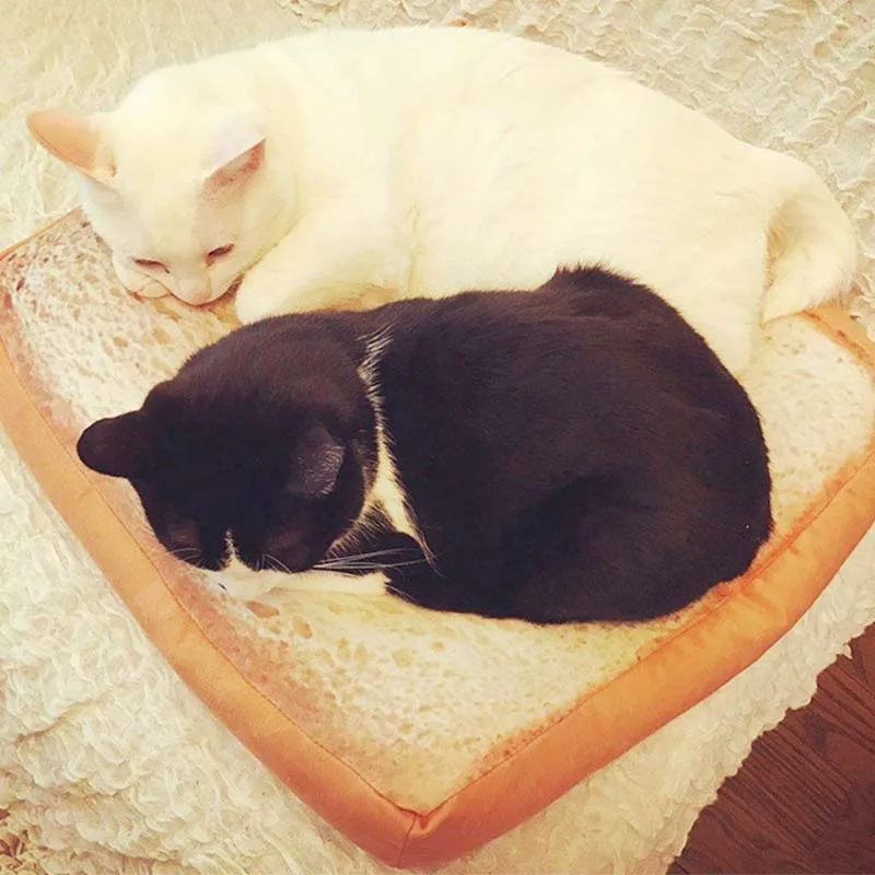 

Bread Cat Nest Pets Creative Sleeping Cushion For Kittens And Small Dogs Puppy Warm Thermal Sleeping Pads Pet Supplies