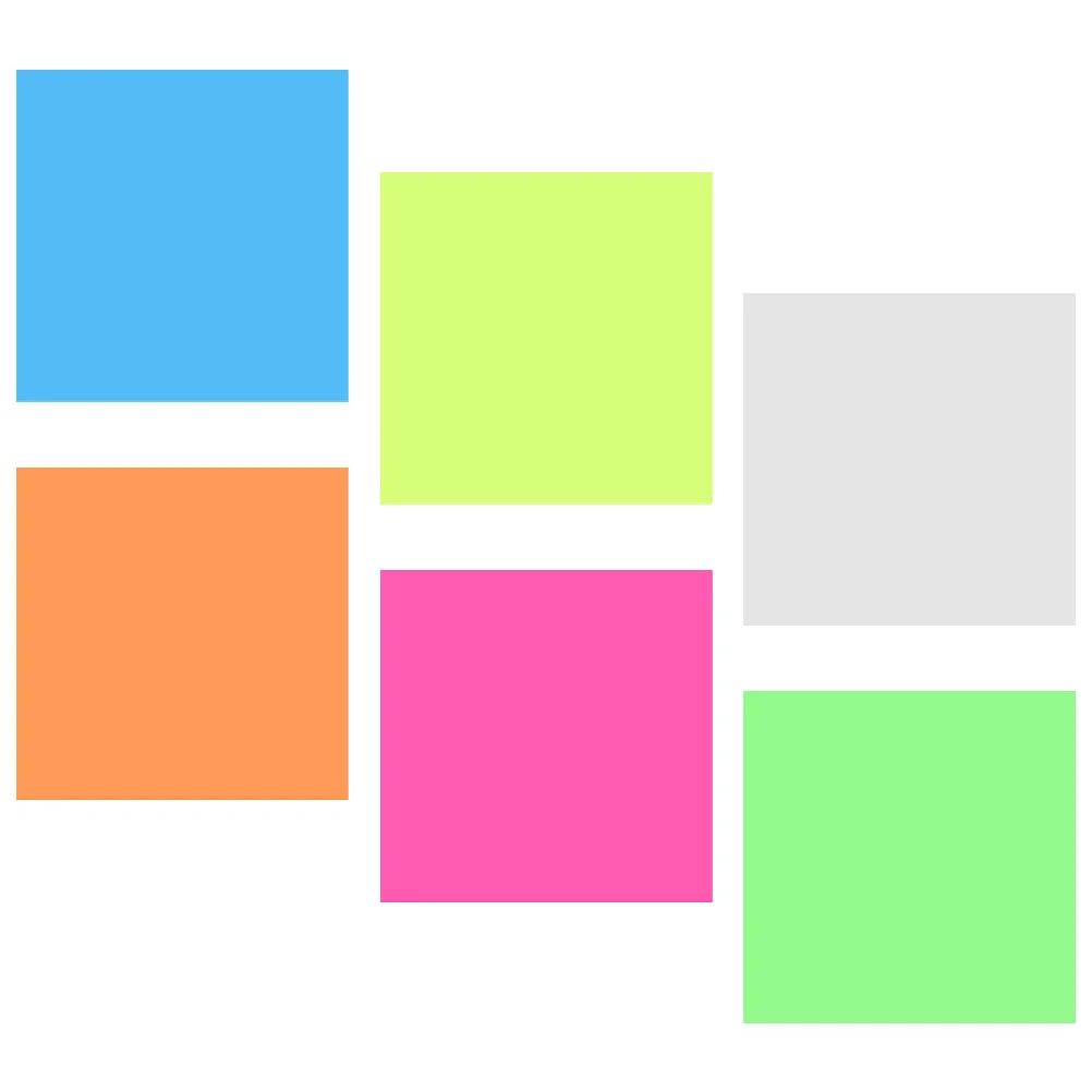 

6 Books Office Memo Pads School Stickers Computer Note Self-adhesive Mini Sticky Notes Scrapbook Multi-function