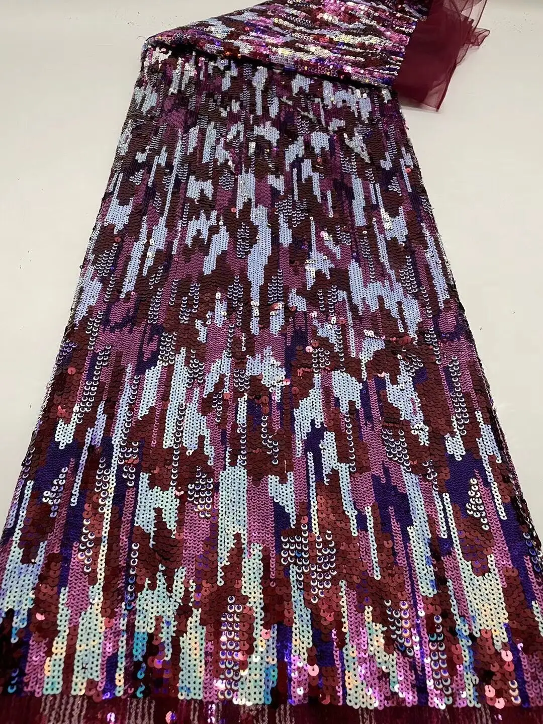 

French sequins net Fabric embroidered Tulle Fabric African French Lace Fabric High Quality