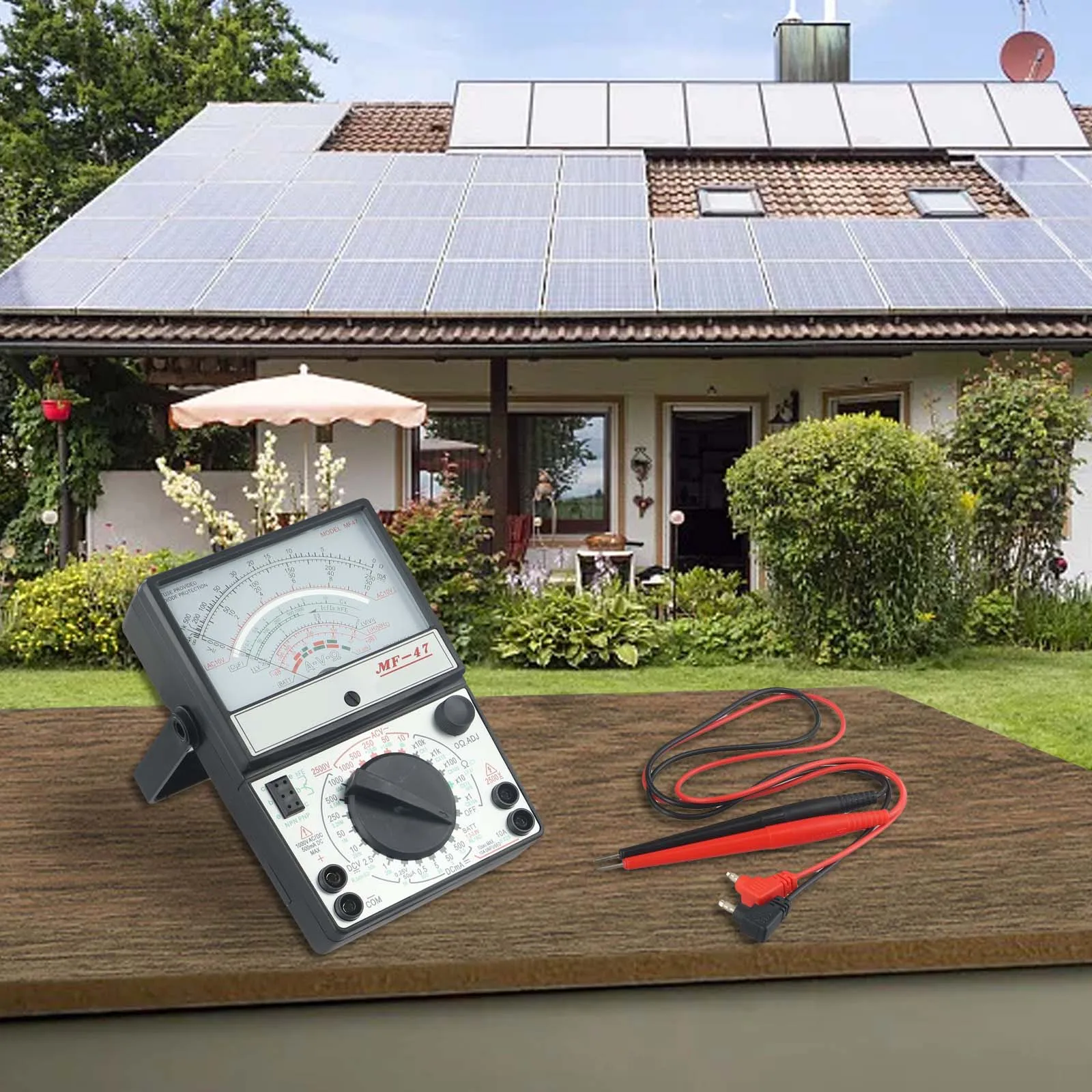MF-47 Аналоговый мультиметр Амперметр Омметр измеритель с питанием от батареи