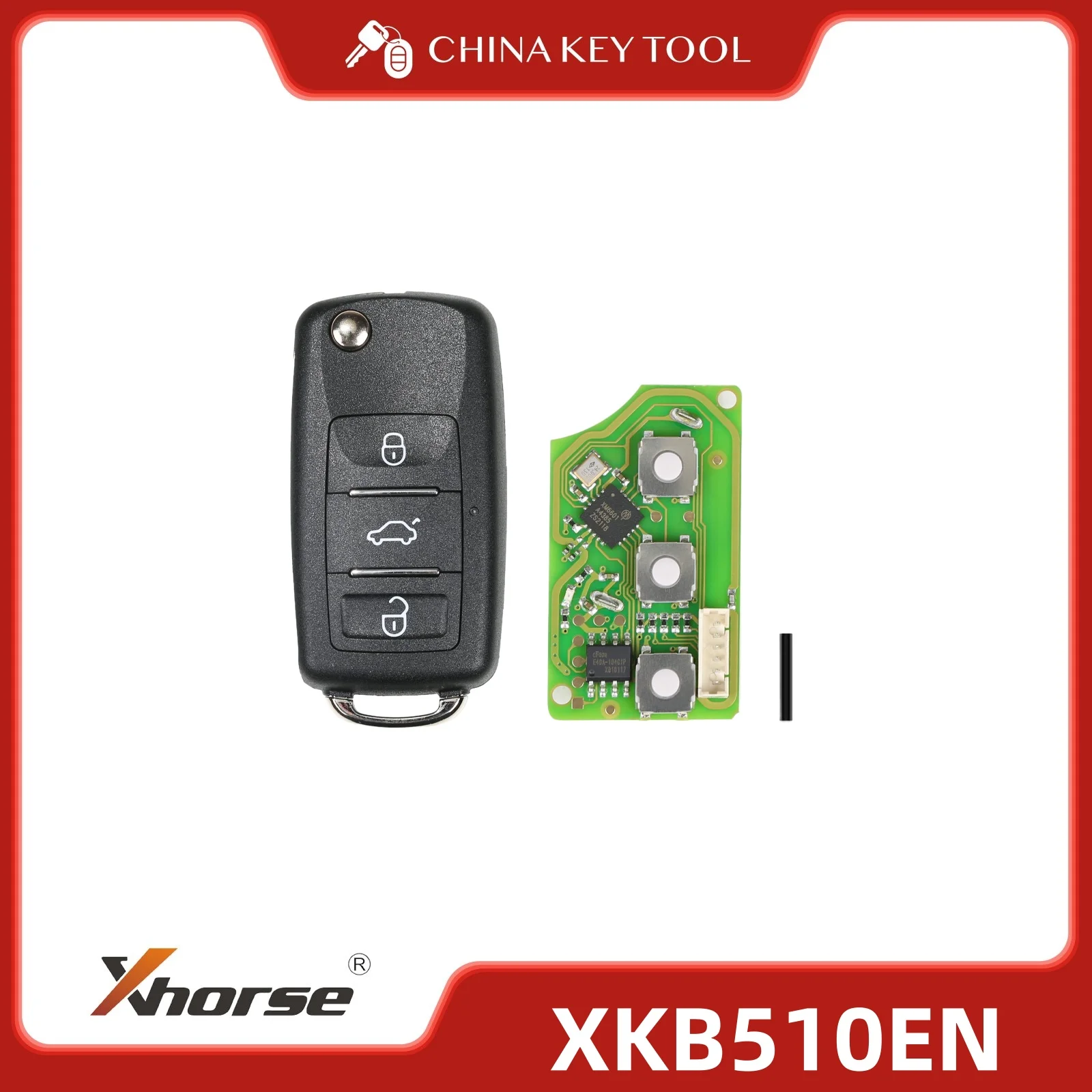 

Универсальный дистанционный ключ Xhorse B5, тип 3, кнопки XKB510EN, глобальная версия