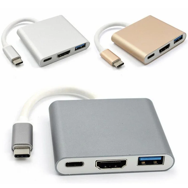 

Адаптер для зарядки, совместимый с USB 100, Type C на HDMI, 3,0 шт.