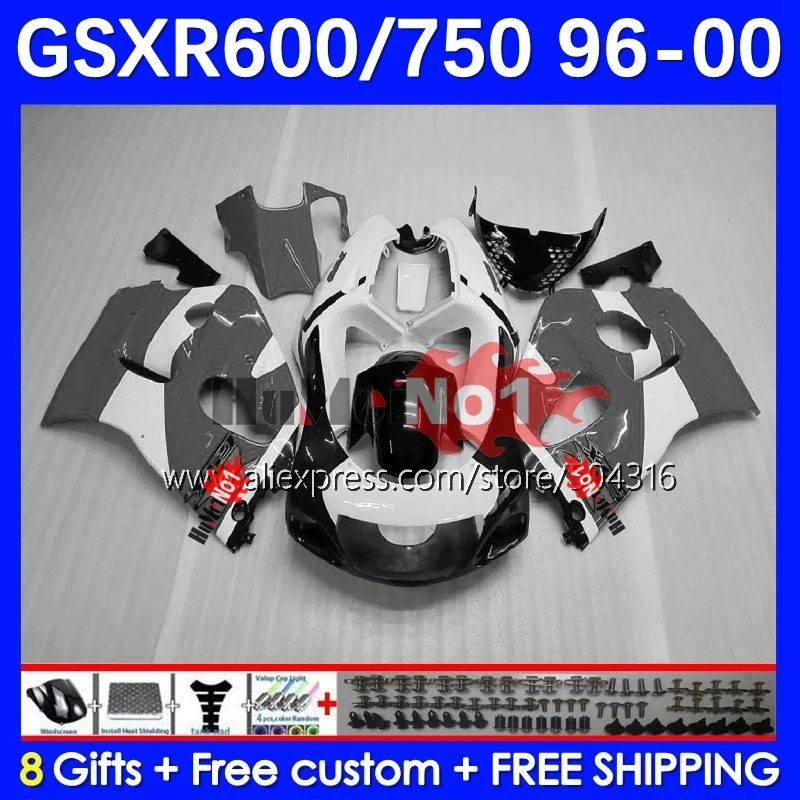 

Комплект Bodys для SRAD GSXR 750 600 CC GSXR-600 11No.110 серый глянцевый GSXR750 GSXR600 96 97 98 99 00 1996 1997 1998 1999 2000 обтекатель