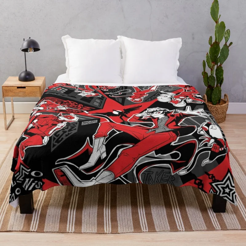 

Take Your Heart - Persona 5 Throw Blanket Double-Sided Blanket