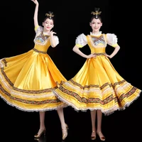 classical elegant traditional russian dance costume dress european princess stage dresses mongolia stage performance clothing