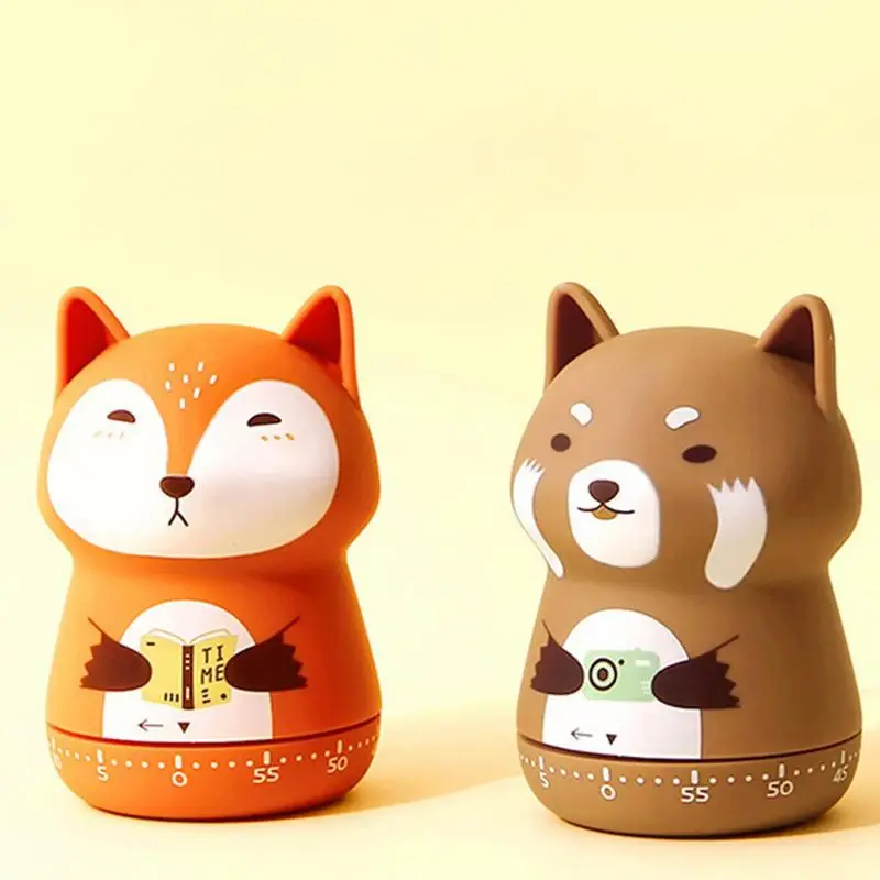 

Оригинальный механический таймер "Лиса", "мультяшный лес", "Животное", "стремление", спортивный будильник для выпечки, учебные напоминания, инструменты