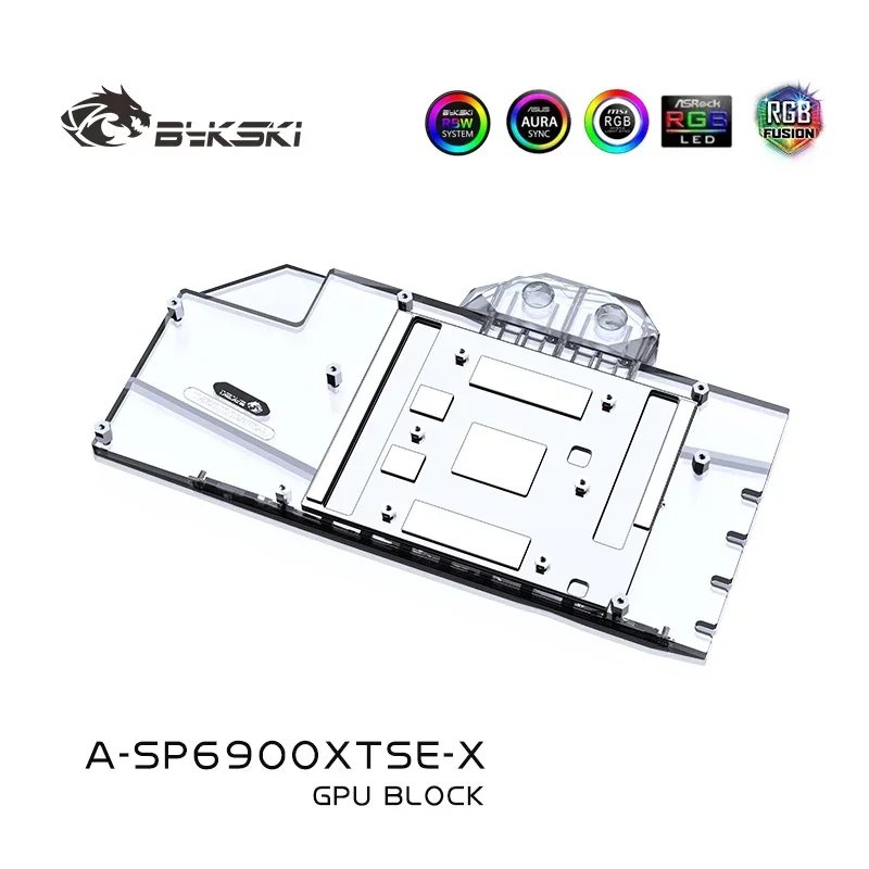 Водяной блок Bykski GPU для Sapphire Radeon RX6900XT 16GB Nitro + специальный выпуск графической карты