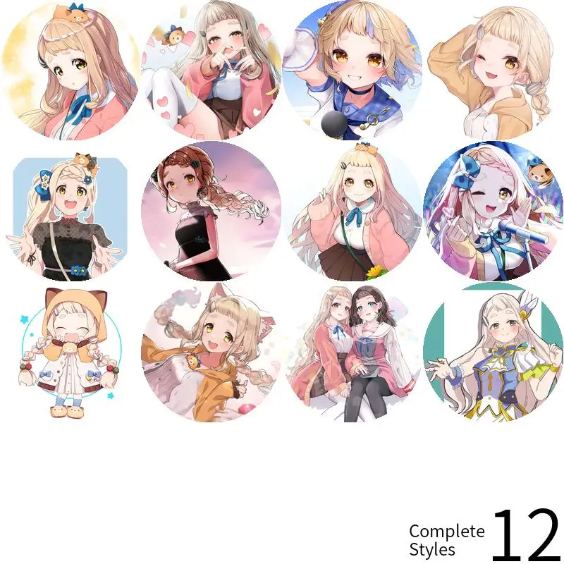 Значок Machita Chima брошь Vtuber виртуальный юстибер якорь периферийные булавки