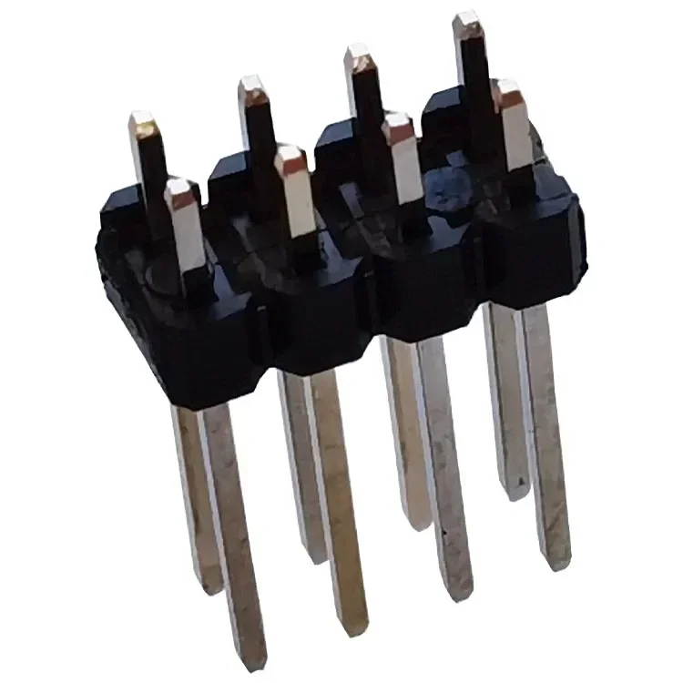 1000 шт. 2 54 мм двухрядный Штекерный 0 8u ''позолоченный штырьковый разъем