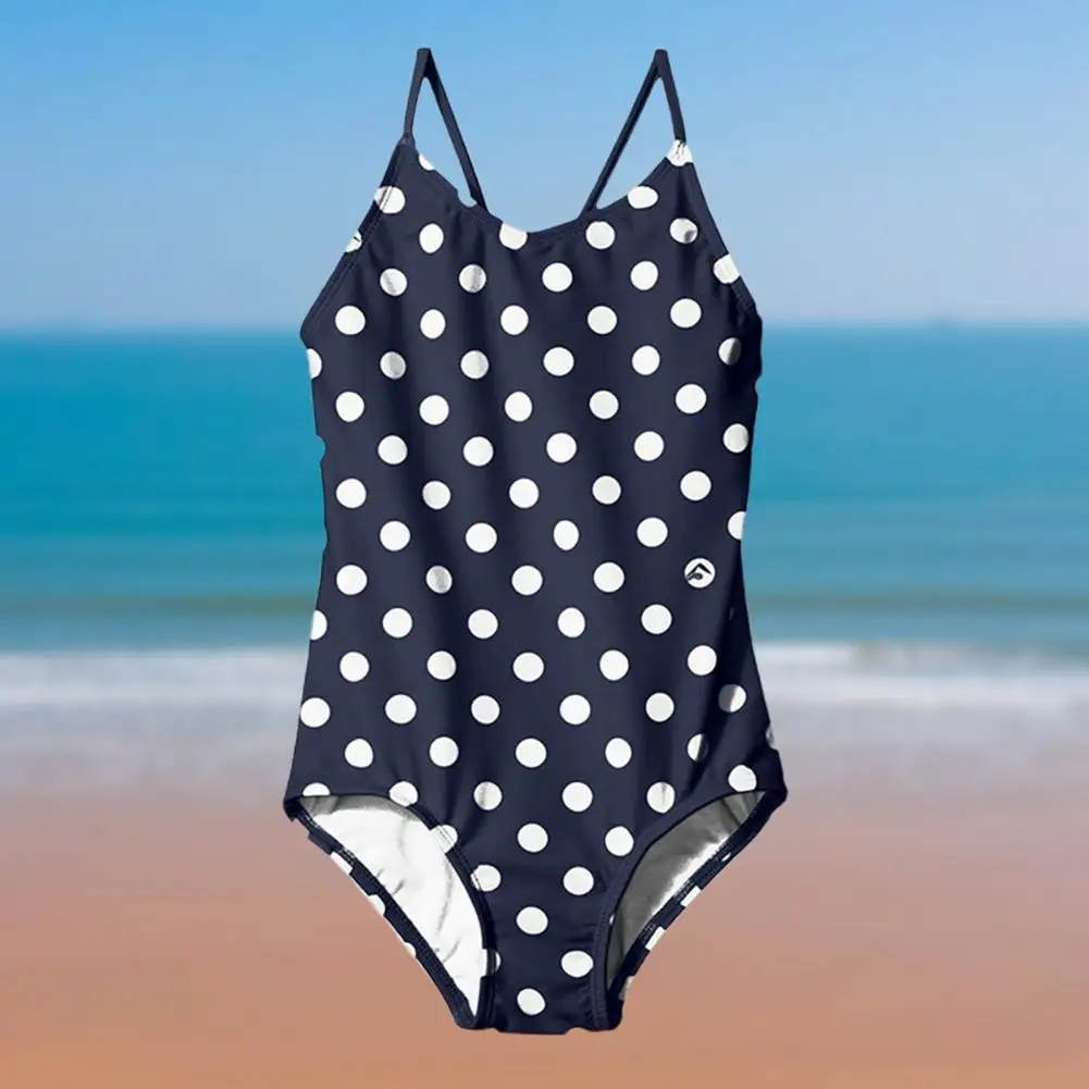 

Long Lasting Beauty Comfortable to Wear One Piece Kids Swimsuit 3 Sizes Kids Swimsuit All Match for Holiday