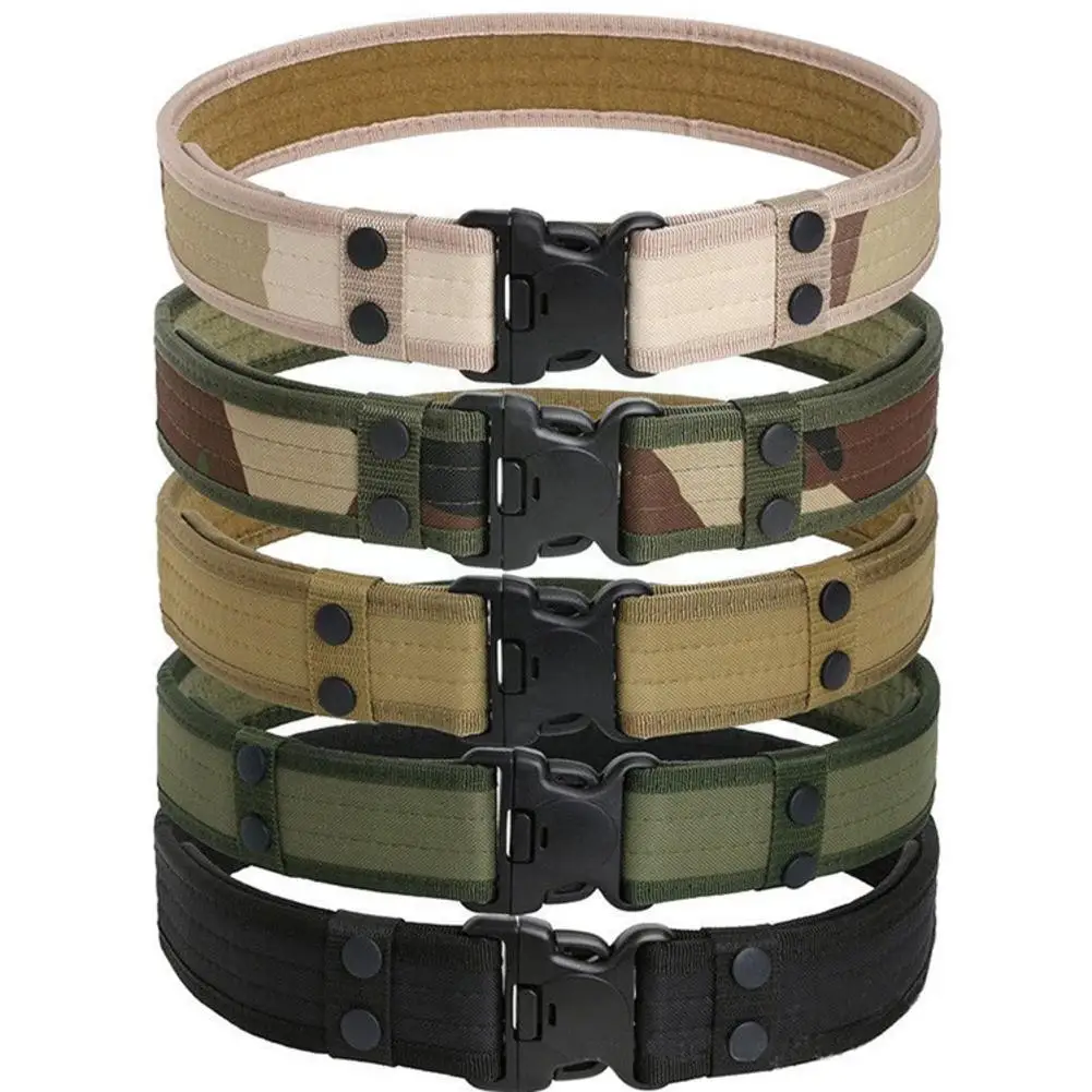 

2021 New Army Style Combat Belts Quick Release Tactical Camouflage Strap Waistband Hunting Belt Canvas Waist Outdoor Fashio R3y0