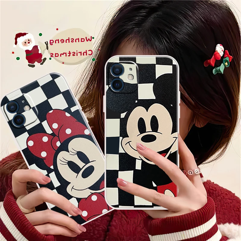 

Disney Phone Case For iPhone 12 11 13 Pro MAX Mini 6 6S 7 8 Plus X SR XS MAX SE 2020 5 Soft Silicone TPU Mickey Funda Back Cover