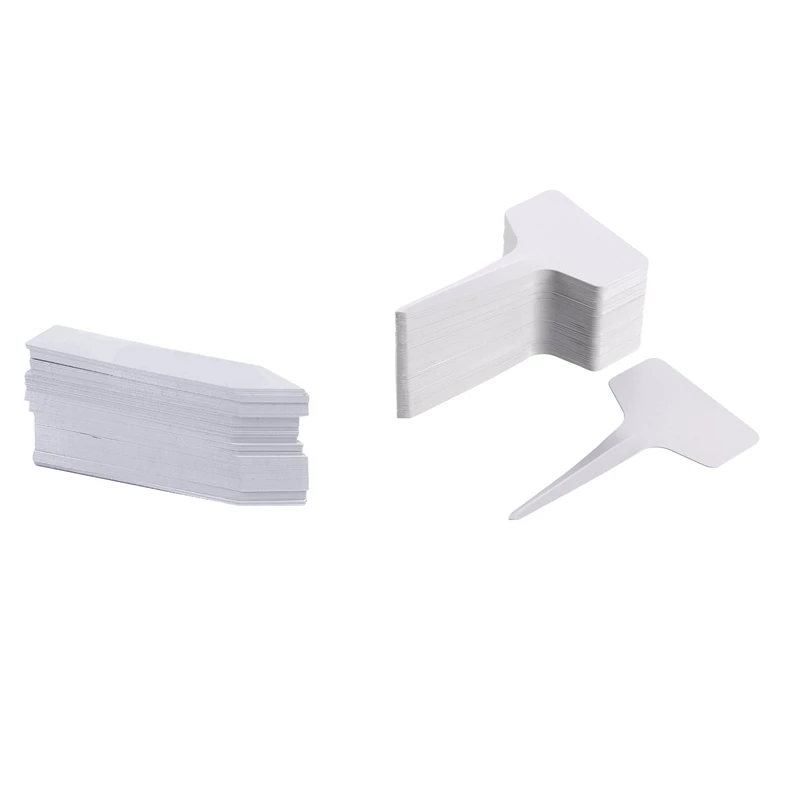 

1200 Pcs Plant Tags Garden Nursery Labels Plastic Pot Labels White 10X2cm & 6 X 10 Cm