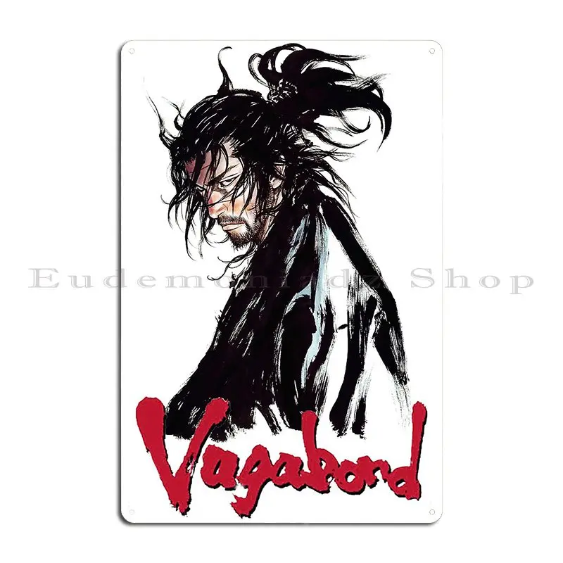 Металлический плакат Vagabond киногерой клубный стиль жестяной
