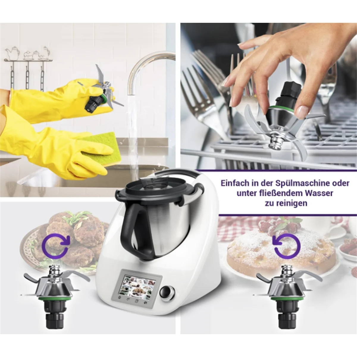 Сменное лезвие для пищевого процессора Vorwerk Thermomix TM5 TM6 аксессуары головка ножа из