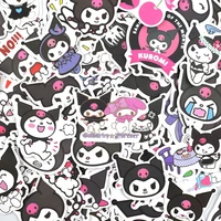 50100pcs anime sanrio kuromi stickers hellos kitty luggage stickers laptop stickers mobile phone computer stickers