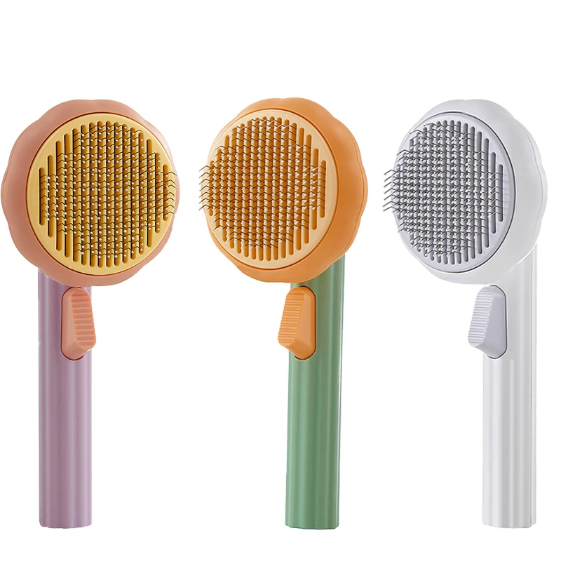 

Cat Brush Comb Pet Pumpkin Comb For Dogs Cats Dog Hair Remover Brush Pet Hair Loss Self Cleaning Comb Pet Grooming Tools