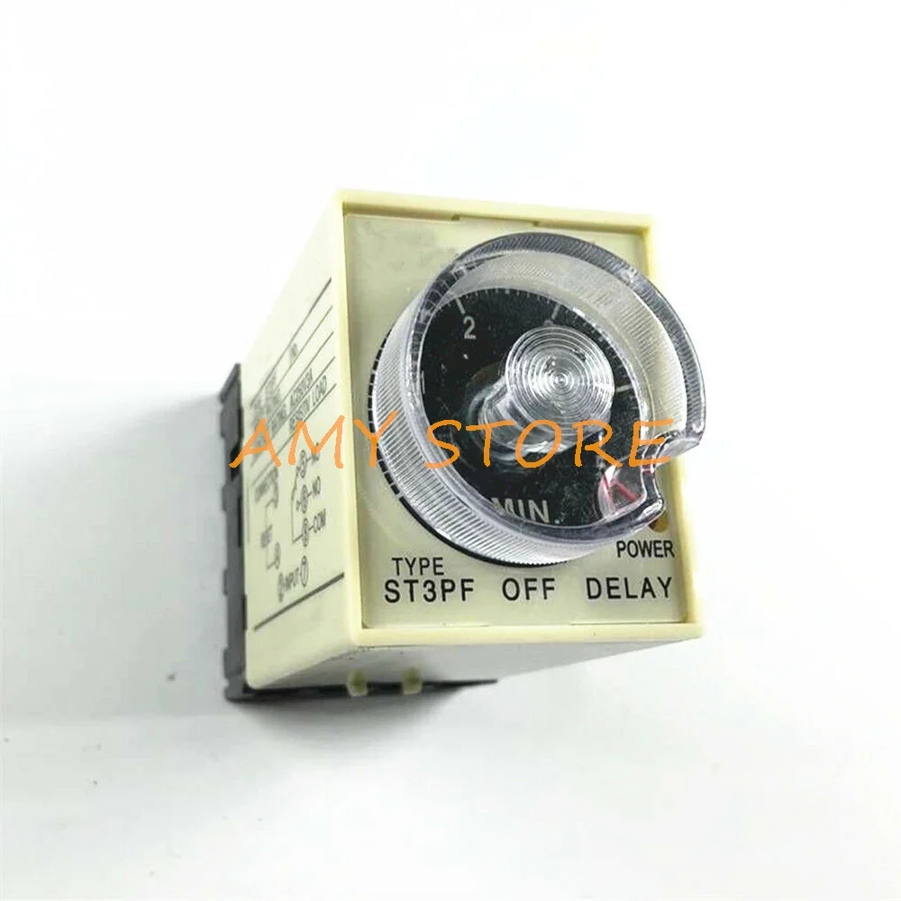 ST3PF 12V/24V/36VAC/48VDC/110V/127V/220V/380VAC Power off Delay Timer Time Relay 0-1 Second 8Pin w Base Socket PF083A/PYF083A - купить по