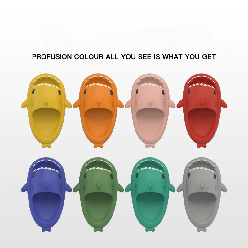 New Summer Slippers 2022 Shark Adult Couple Slippers Tide Indoor And Outdoor Home Cute Cartoon  Sandals Zapatillas Mujer