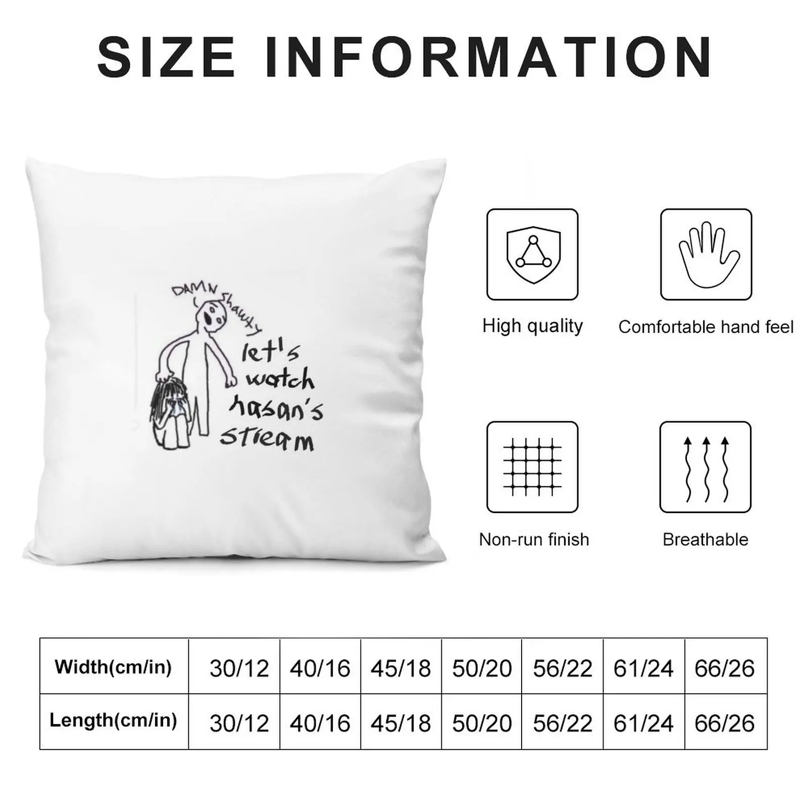 Let Watch Hasanabi подушка для сна роскошные декоративные подушки детей роскошная