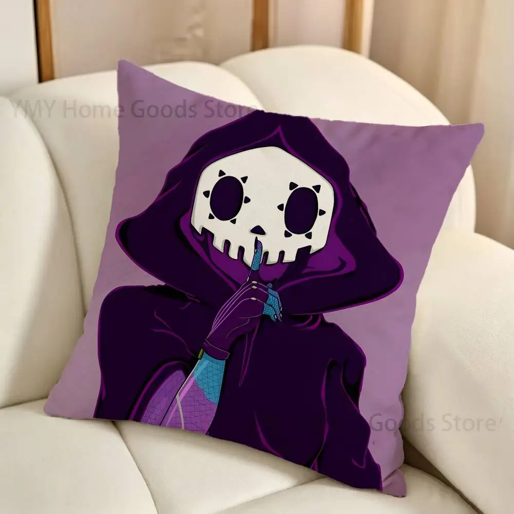 Фото Чехол для подушки с принтом Hacker Sombra O-Overwatch, квадратный чехол для подушки для декора гостиной и спальни №5