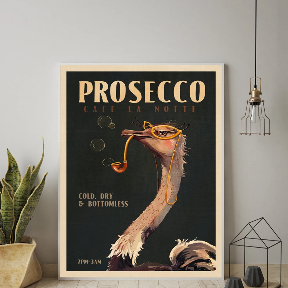 Винтажная крутая поилка для вина цвета шампанского с страусиной курительной