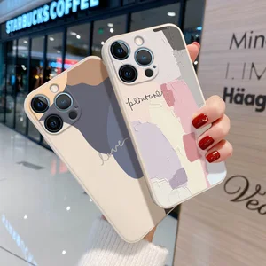 abstract geometry illustration phone case for iphone 13 pro max 12 11 pro xr xs max x 7 8 plus mini 6 6s se 2 soft silicon cover free global shipping