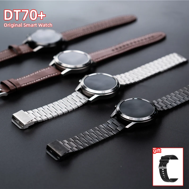 

DT70+ Original Smart Watch Men Bluetooth Call HD Screen Heart Rate DT70 Plus Smartwatch Women for HUAWEI Pk X3 5 DT3 GT3 Pro Max
