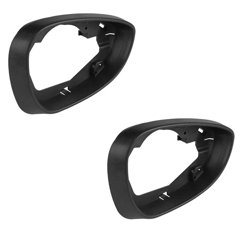 

2X Car Right Side Door Wind Rearview Mirror Cover Frame For Ford Fiesta MK7 2009-2017