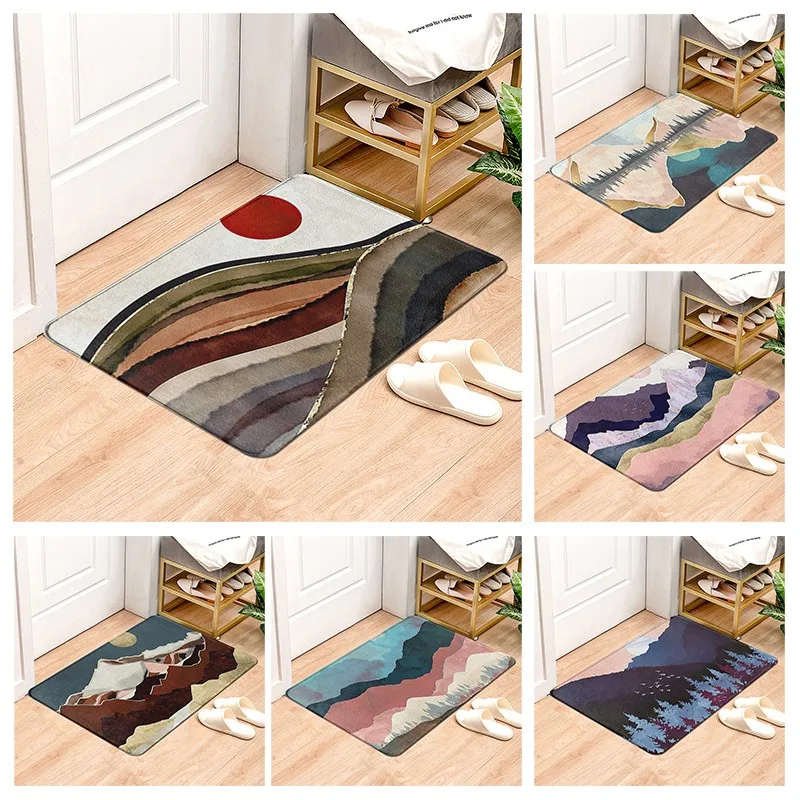 

Нескользящий коврик для ванной комнаты, маленький коврик для душа, декоративный Впитывающий Коврик для ног, коврик для спальни, балкона, ков...