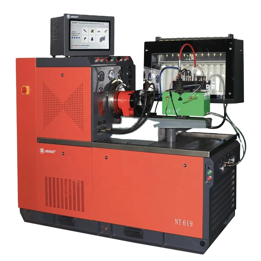 Стенд для испытания форсунок Common Rail NT619 Испытательный стенд 12-цилиндрового